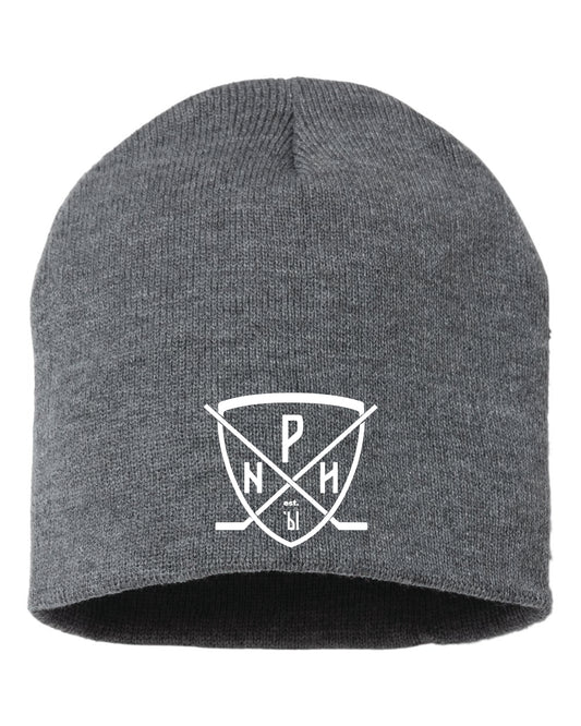 PUKNUT Hockey Beanie - Gray with embroidered logo